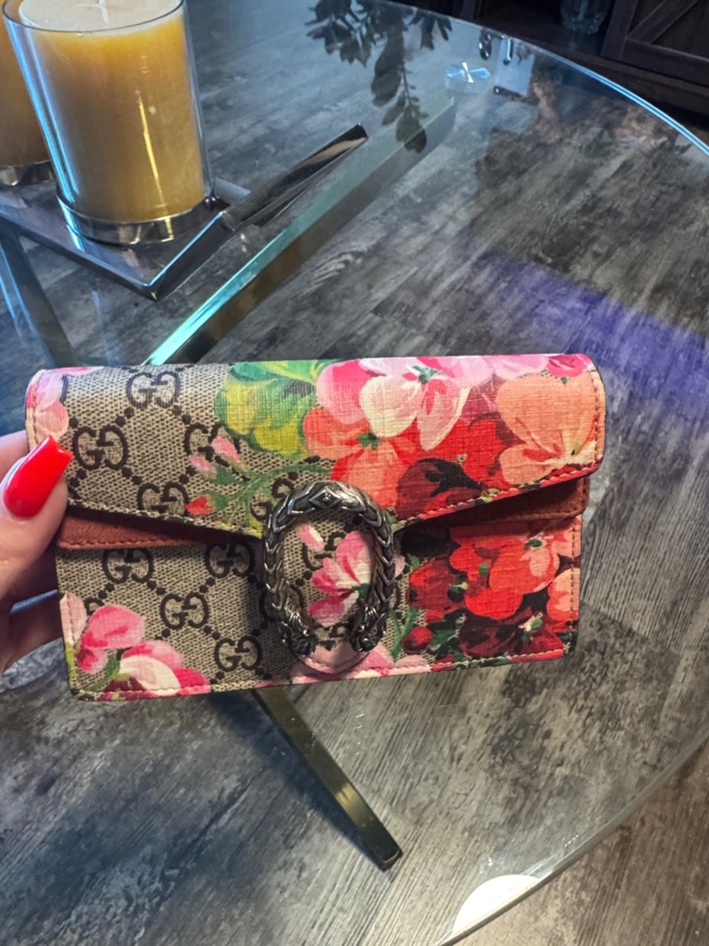 Gucci GG Blooms Dionysus Chain Shoulder Bag